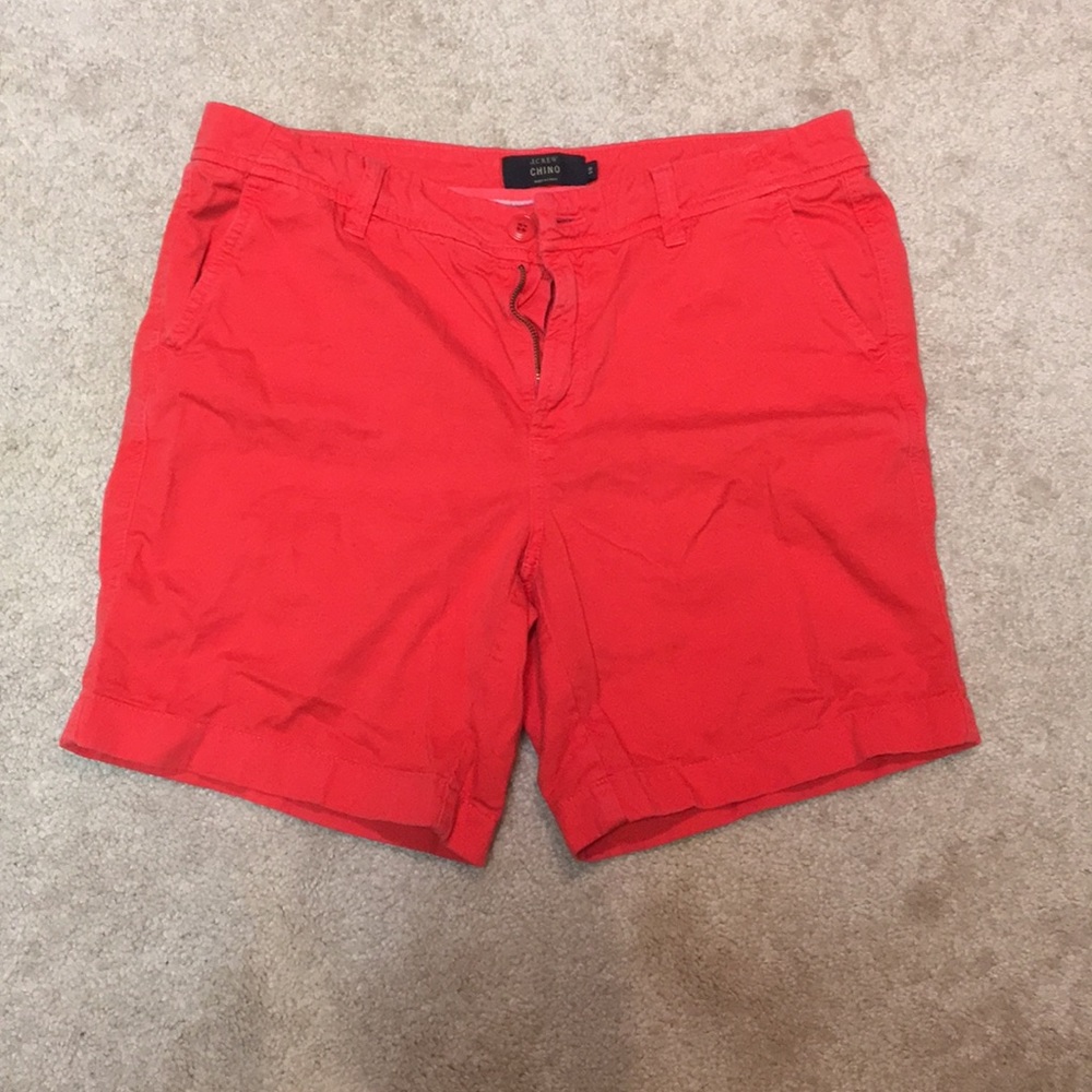 Bright red J. Crew chinos